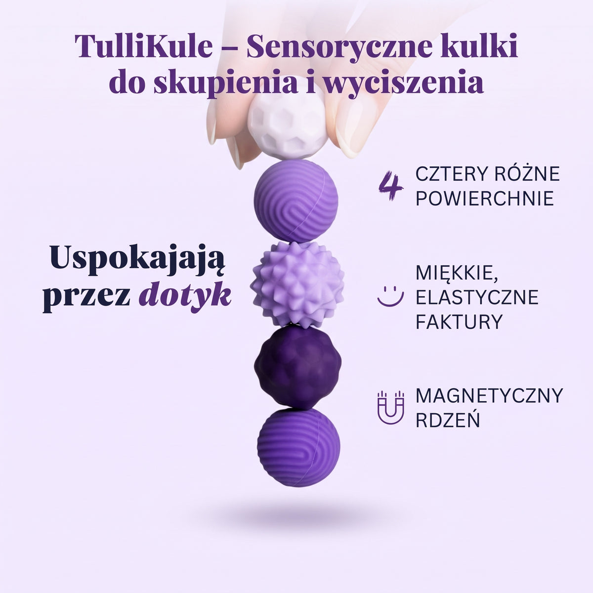 TulliKule - Sensoryczne kulki do skupienia i wyciszenia