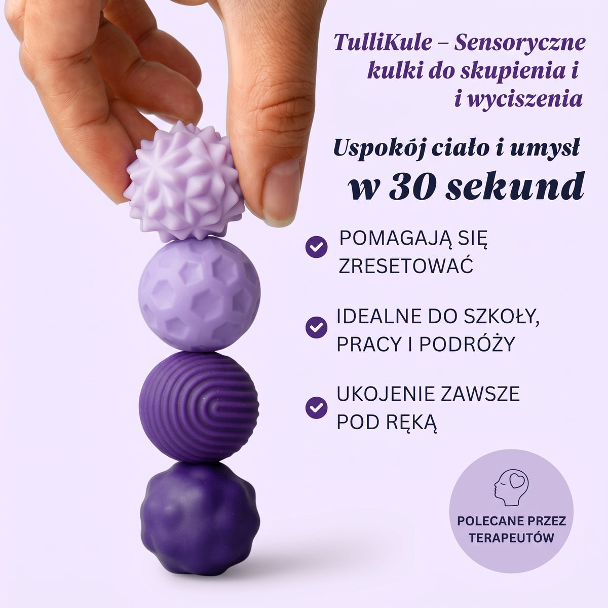 TulliKule - Sensoryczne kulki do skupienia i wyciszenia